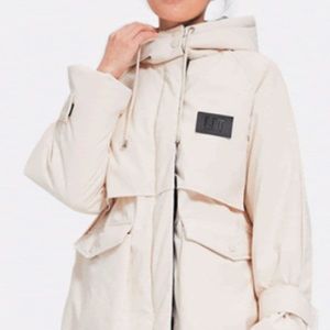 Blue LIT Activewear puffer parka